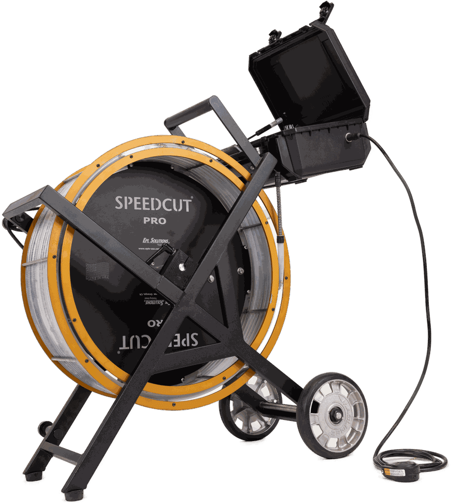 SpeedCut Pro sturdy metal build, angle view